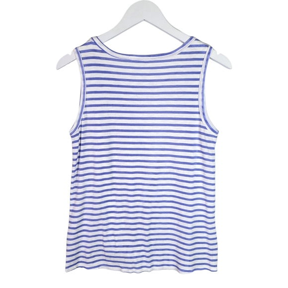 Hailey & Co | Striped Twist Hem Tank Top | Size Large - Picture 4 of 8